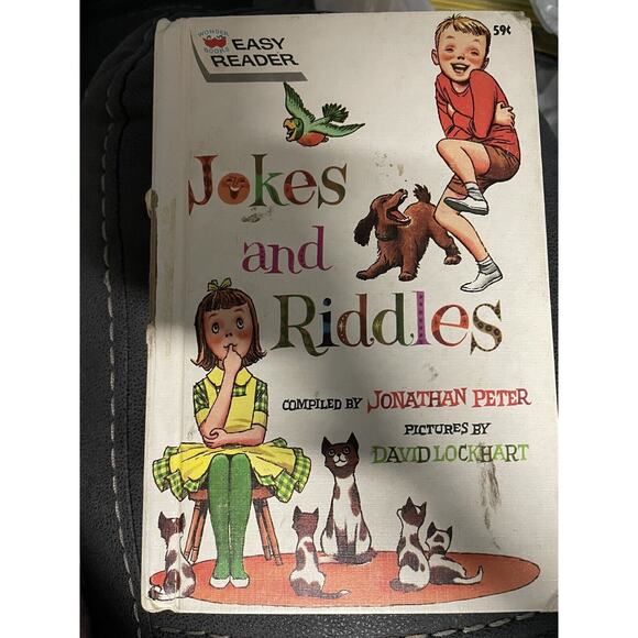 JOKES AND RIDDLES 1963 Easy Reader Wonder Book Jonathan Peter - Picture 1 of 8
